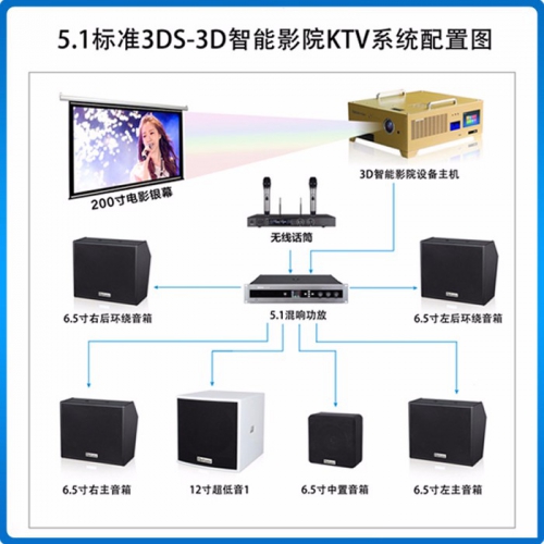 公海彩船/Beismy BMK5.1标准3DS-3D智能影院KTV音响系统